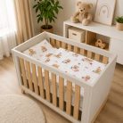 Baby Shop 2 részes babaágynemű 90x120 cm - Mackó álom rózsaszín 