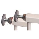 Babydan Maja biztonsági ajtórács 74-80 cm - fehér