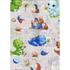 Mintás textil pelenka 1db-os - Kis dinók