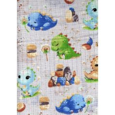 Mintás textil pelenka 1db-os - Kis dinók