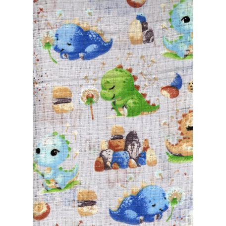 Mintás textil pelenka 1db-os - Kis dinók