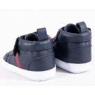 Yo! Babakocsi cipő 6-12 hó - fekete piros fűzővel