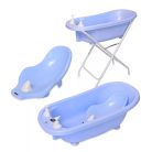 Lorelli kád leeresztő dugóval, babatartóval 88 cm + kádállvány -  Blue