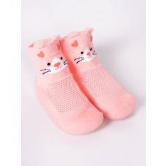 YO! zoknicipő 24-es - rózsaszín cica