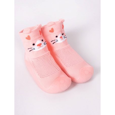YO! zoknicipő 24-es - rózsaszín cica