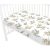 Baby Shop pamut,gumis lepedő 60*120 cm  - zöld szafari