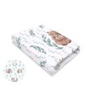 Baby Shop pamut,gumis lepedő 70*140 cm  - Lulu Natural menta