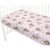 Baby Shop pamut,gumis lepedő 60*120 cm - Kis balerina rózsaszín 