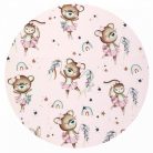 Baby Shop pamut,gumis lepedő 60*120 cm - Kis balerina rózsaszín 
