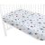 Baby Shop 60*120 cm pamut,gumis lepedő - kék róka és nyuszi 