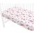Baby Shop 60*120 cm pamut,gumis lepedő - rózsaszín róka és nyuszi 