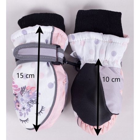 Yo! Bélelt 1 ujjas orkán kesztyű 10cm - virágos 