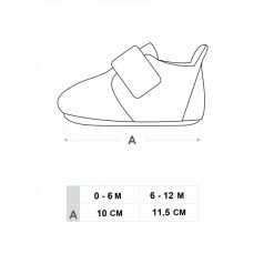 Yo! Babakocsi cipő 6-12 hó - szürke 