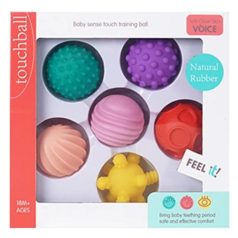 Puha tapintást fejlesztő labda szett 6 db 