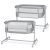 KINDERKRAFT Neste Up2 babaöböl és babaágy  - Light Grey