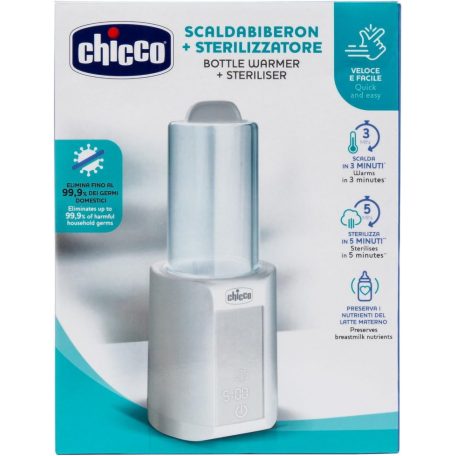 Chicco Cumisüveg-melegítő sterilizálóval
elektromos 0h +