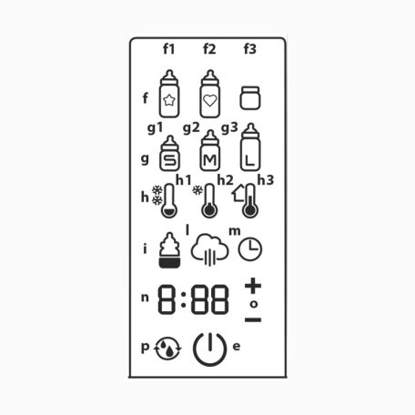 Chicco Cumisüveg-melegítő sterilizálóval
elektromos 0h +
