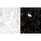 Rejtőzködő unikornisok 1. - Kifestőfüzet kaparós és színezős oldalakkal