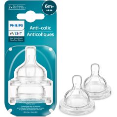   Philips AVENT SCY764/02 Etetőcumi Anti-colic gyors átfolyás 6hó+ 2 db