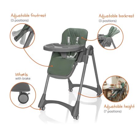 Zopa Primo multifunkciós etetőszék - Ivory Beige