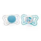 Chicco Physio Forma Light szilikon cumi 2 db, 2-6 hó kék varjú/pöttyös