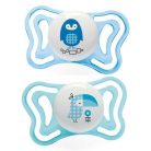 Chicco Physio Forma Light szilikon cumi 2 db, 2-6 hó kék varjú/kék bagoly