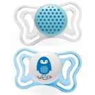 Chicco Physio Forma Light szilikon cumi 2 db, 2-6 hó kék bagoly/pöttyös