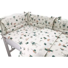 Baby Shop 4 részes babaágynemű - bézs róka és nyuszi 