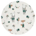 Baby Shop 4 részes babaágynemű - bézs róka és nyuszi 