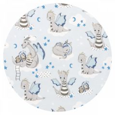 Baby Shop 3 részes ágynemű garnitúra - kék sárkány 