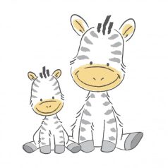 MALTEX babakád 84 cm Zebra - rózsaszín