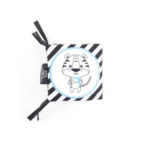 Tigris fejlesztő kétoldalas puha könyv - fekete/fehér 