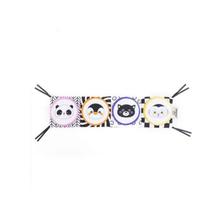 Tigris fejlesztő kétoldalas puha könyv - fekete/fehér 