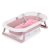 Chipolino Isla összecsukható kád hálós babatartóval 81 cm - Pink