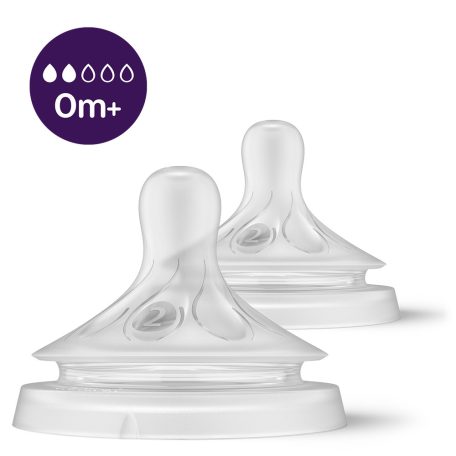 Philips AVENT SCY962/02 Natural Response etetőcumi 2. újszülött atfolyás 0hó+, 2 db