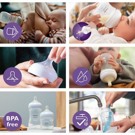 Philips AVENT SCY900/01 Natural Response cumisüveg 125 ml, 0hó+