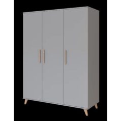 Flip Grey 3 osztású szekrény