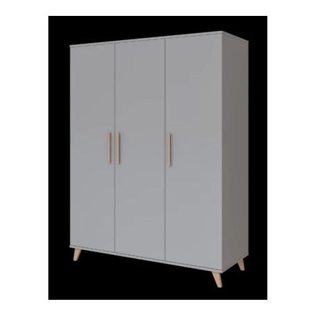 Flip Grey 3 osztású szekrény