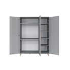 Flip Grey 3 osztású szekrény