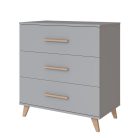 Flip Grey komód pelenkázó toldalékkal