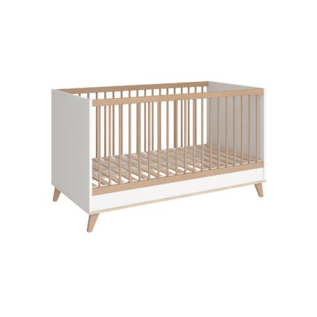 FLIP White & Oak átalakítható 140-es babaágy