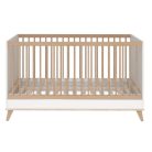 FLIP White & Oak átalakítható 140-es babaágy