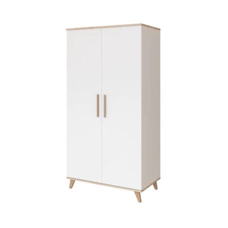 FLIP White & Oak 2 osztású szekrény