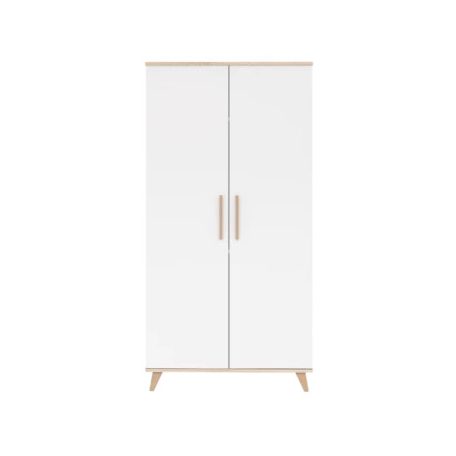 FLIP White & Oak 2 osztású szekrény