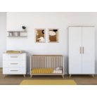 FLIP White & Oak 2 osztású szekrény