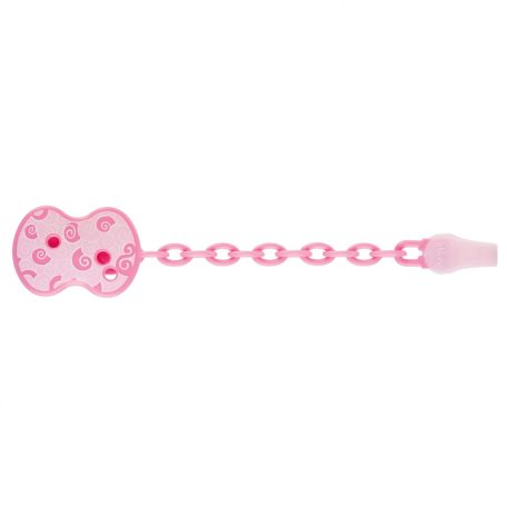 Chicco Cumitartó lánc 1db - rózsaszín