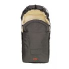 Gyapjú béléses bundazsák babakocsiba - grafitszürke