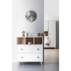   Faktum Colette Fehér 2 osztású szekrény - Fehér/ Coimbra