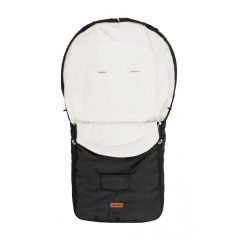 Polár bundazsák babakocsiba - fekete