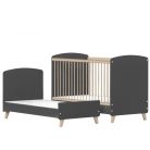 Faktum Colette Antracit 70*140-as babaágy - Antracit szürke/Sonoma tölgy